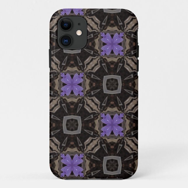 Funda De Case-Mate Para iPhone Funda para iPhone5 Flores Moradas (Reverso)