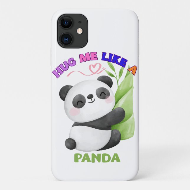 Funda De Case-Mate Para iPhone Funda para iPhone 11 – Abrázame como una Panda 🐼 (Reverso)