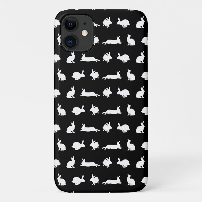 Funda De Case-Mate Para iPhone Funda para iPhone 11 Bunny Frenzy (Negro) (Reverso)