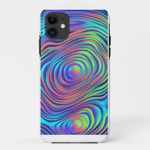 Funda para iPhone 11 con patrón de remolino abstra