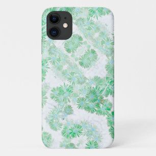 Funda para iPhone 11 de Flores salvajes Pale Turqu