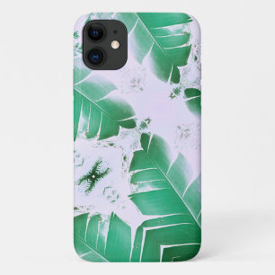 Funda para iPhone 11 de la hoja verde pálida de pl