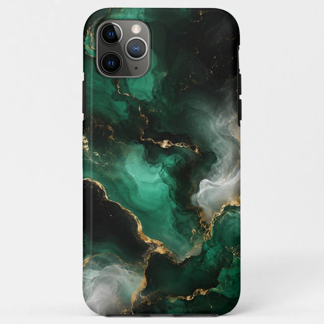 Funda De Case-Mate Para iPhone Funda para iPhone 11 Pro de mármol esmeralda (Reverso)