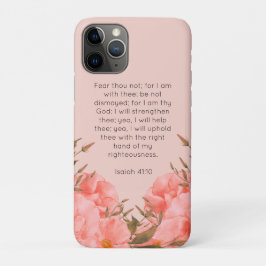 Funda para iPhone 11 Pro Isaías 41:10 | Florales r