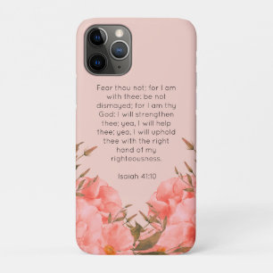 Funda para iPhone 11 Pro Isaías 41:10   Florales r