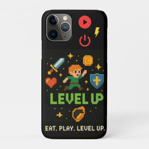 Funda para iPhone 11 Pro Level Up Gamer – Píxeles 