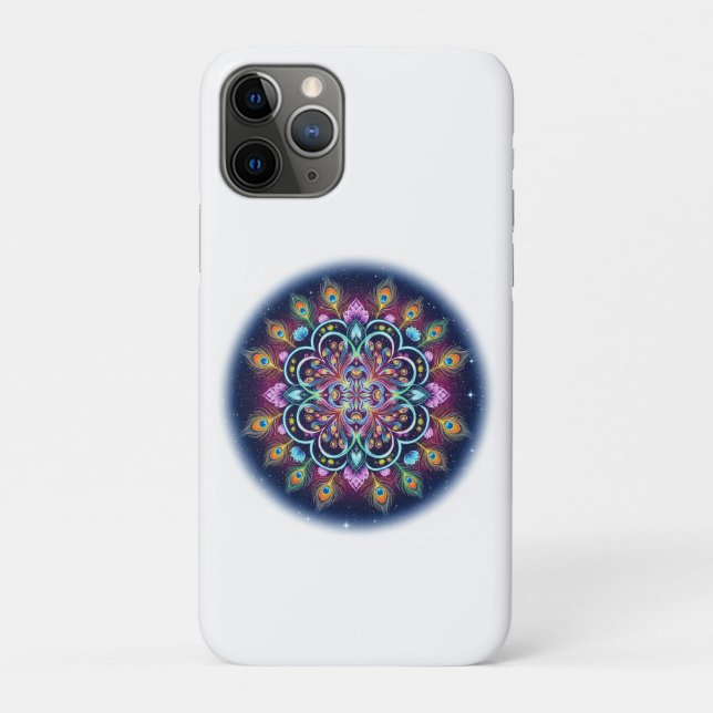 Funda De Case-Mate Para iPhone Funda para iPhone 11 Pro Mandala Cósmico Psicodéli (Reverso)