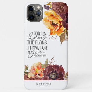 Funda para iPhone 11 Pro Max con la cita bíblica c