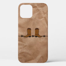 Funda para iPhone 12 Botas de Vaquero