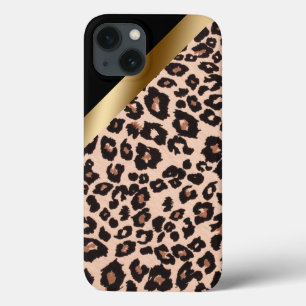Funda para iPhone 13 con estampado de leopardo
