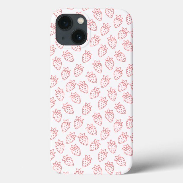 Funda De Case-Mate Para iPhone Funda para iPhone 13 de fresa (Reverso)