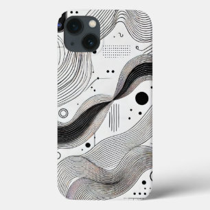Funda para iPhone 13 de la Línea Blanca minimalist