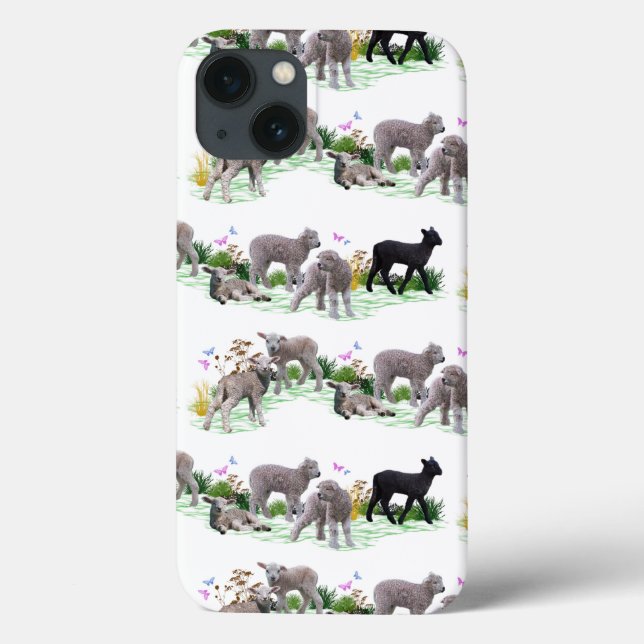 Funda De Case-Mate Para iPhone Funda para iPhone 13 Lamb Meadow (Reverso)