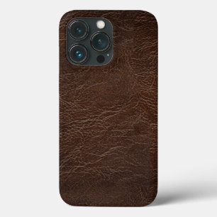 Funda para iPhone 13 Pro con estampado de cuero