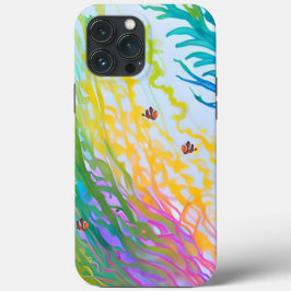 funda para iPhone 13 Pro Max con hierba de mar col