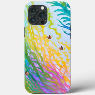 funda para iPhone 13 Pro Max con hierba de mar col