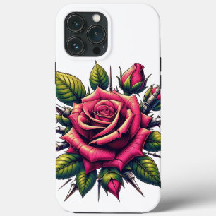 Funda para iPhone 13 Pro Max Rosa Roja