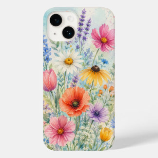 De Case-Mate Funda para iPhone 14 Barely There Acuarela Flores