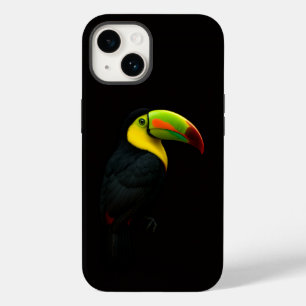 De Case-Mate Funda para iPhone 14 Black 4 Luxe, Tucán Pico Cano