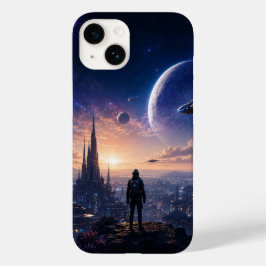 Case-Mate Funda para iPhone 14 • Ciudad futurista de ciencia
