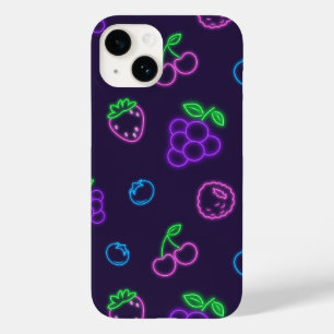 Case-Mate Funda para iPhone 14 con patrón de bayas neón