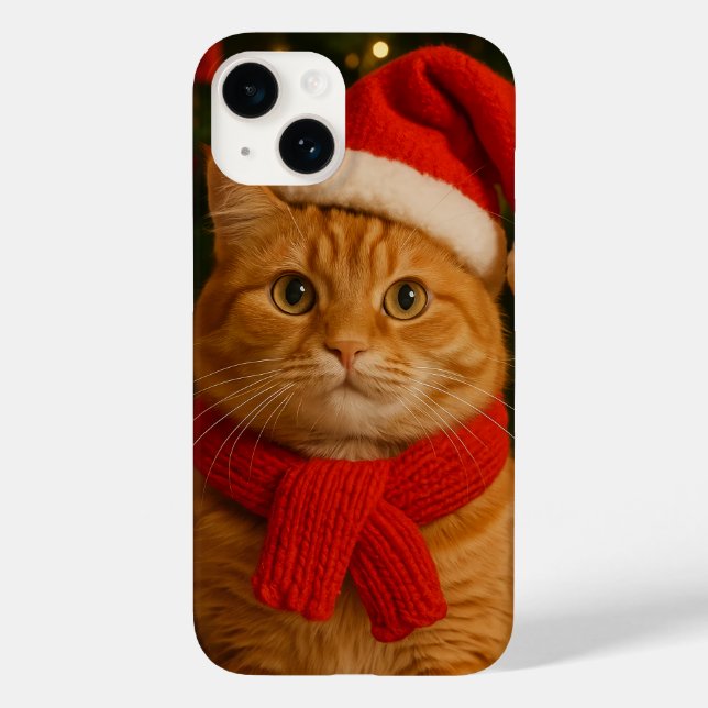Funda De Case-Mate Para iPhone Funda para iPhone 14 de Santa Cat (Reverso )