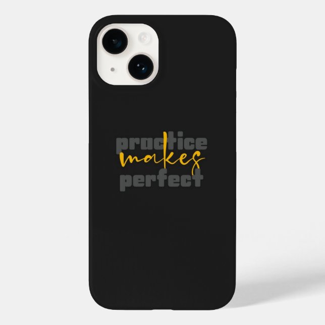 Funda De Case-Mate Para iPhone Funda para iPhone 14 negra mate inspiradora  (Reverso )