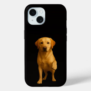 Funda para iPhone 15 Black 4 Luxe, Labrador Tierno