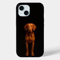 Funda para iPhone 15 Black 4 Luxe, perro ágil Vizs