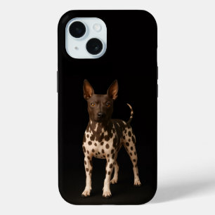 Funda para iPhone 15 Black 4 Luxe, perro Terrier s