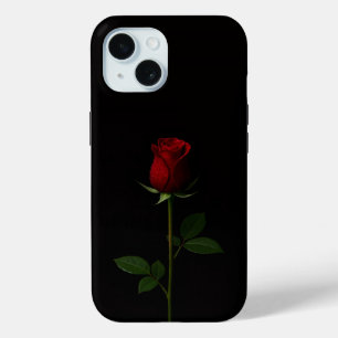 Funda para iPhone 15 Black 4 Luxe, Rosa Roja Terci