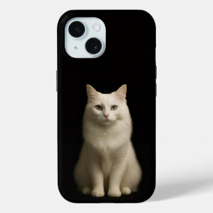Funda para iPhone 15 Case-Mate Black 4 Luxe, gato