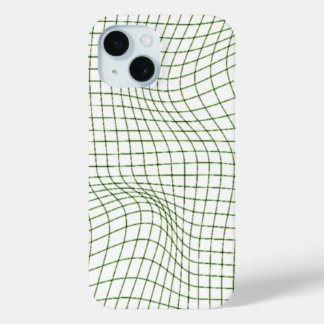 Funda para iPhone 15 con Arte de Línea Abstracta