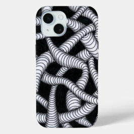 Funda para iPhone 15 con patrón de tentáculo abstr
