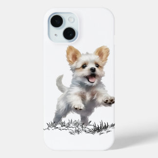 “Funda para iPhone 15 con Perro Bonito – Funda de