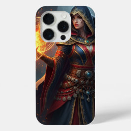 Funda para iPhone 15 Pro Hechicera Épica Lanzadora