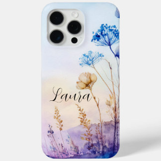 Funda para iPhone 15 Pro Max de acuarela floral, g