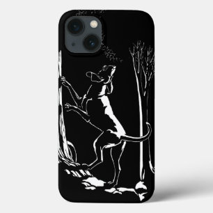 Funda para iPhone 4 Hound Dog Arte de Perro de Caz