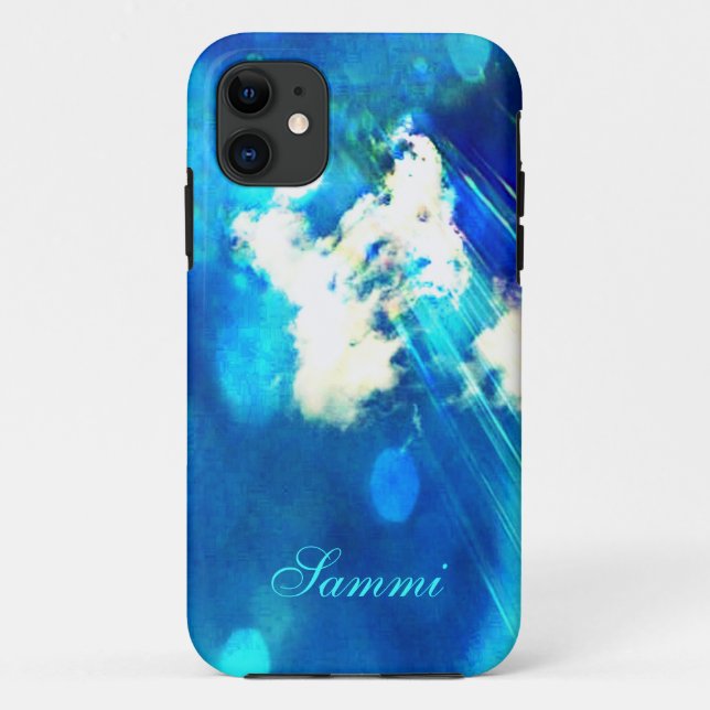 Funda De Case-Mate Para iPhone Funda para iPhone 5 Blue Sky Sparkle *Personalize* (Reverso)