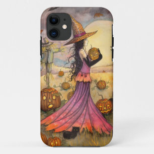 11 Funda para iPhone 5 Bruja de Halloween October Fie