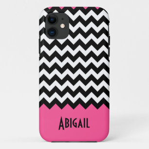 11 Funda para iPhone 5 Chevron color rosa brillante