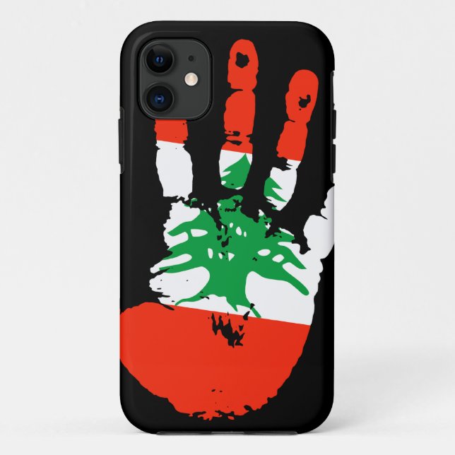 Funda De Case-Mate Para iPhone Funda para iPhone 5 con huella de Líbano (Reverso)