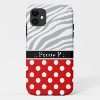 Funda para iPhone 5 de impresión de cebra con punt