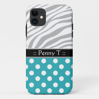 Funda para iPhone 5 de impresión de cebra de punto