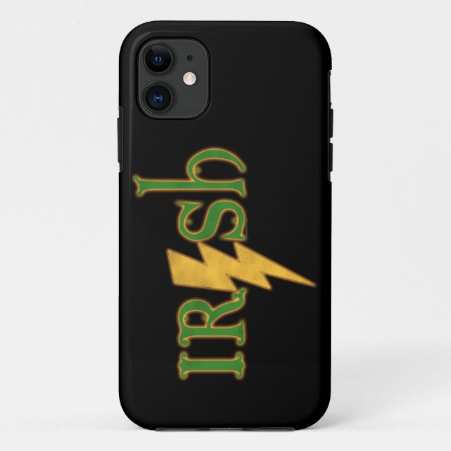 Funda De Case-Mate Para iPhone Funda para iPhone 5 de Irish Lightning Bolt (Reverso)
