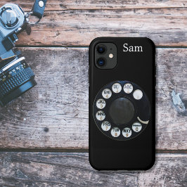 Funda para iPhone 5 de marcado rotario negro