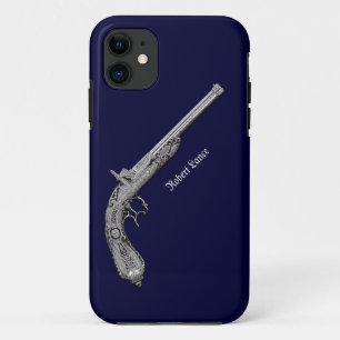 11 Funda para iPhone 5 de pistola antigua personal az