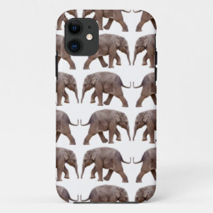 Funda para iPhone 5 Frenesí de Elefante Bebé (Blan
