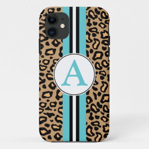Funda para iPhone 5 Mate con Monograma de Leopardo