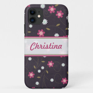 11 Funda para iPhone 5 Mate ID™ de Flores Rosadas